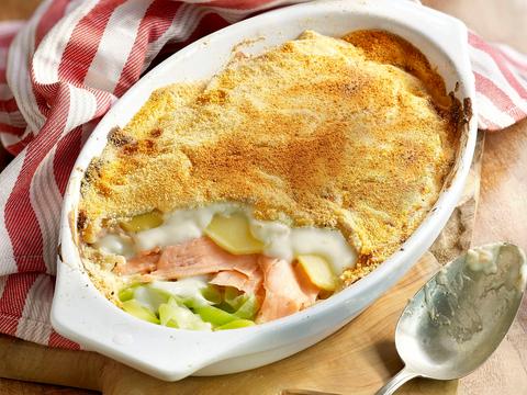 Preischotel met zalm