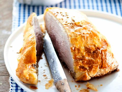 hespengebraad in bladerdeeg