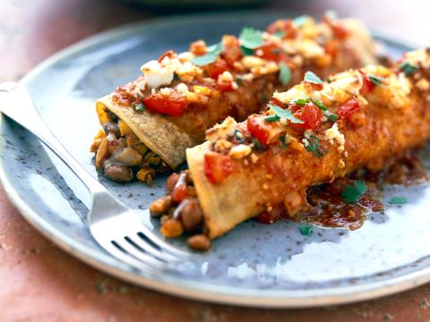 Enchilada's met tomatensaus
