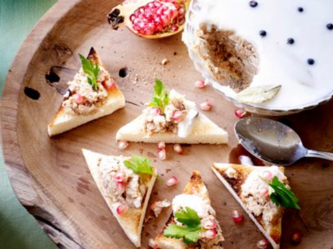 Terrine van patrijs met granaatappel