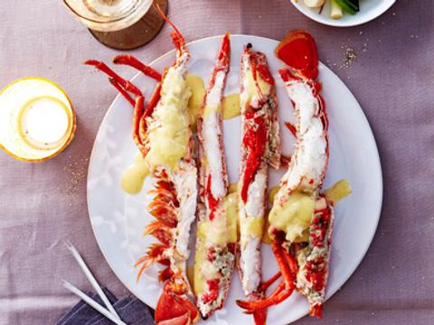 Kreeft met minigroenten en vanille-botersaus