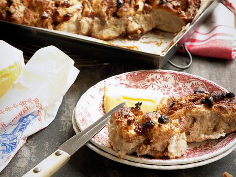 Plaatkoek met pecannoten