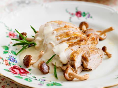 Fazant met champignons