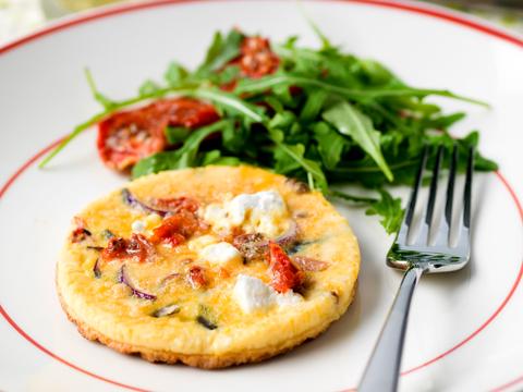 Zuiderse omeletjes met geitenkaas