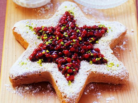Kerstcake met veenbessen