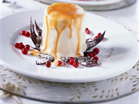 Parfait van mascarpone en karamel