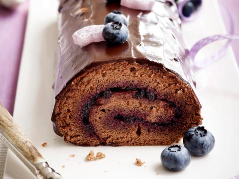 Chocoladebuche met cassis