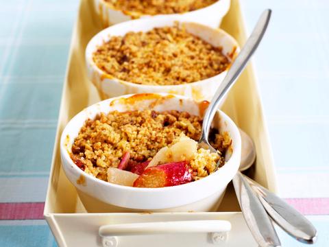 Rabarber-appelcrumble