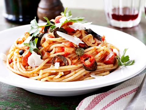 Spaghetti puttanesca basisrecept