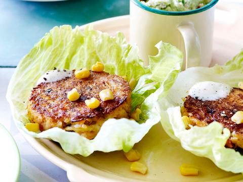 Krabburger met guacamole