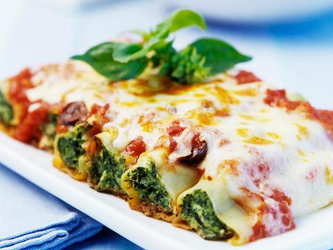 Cannelloni met spinazie
