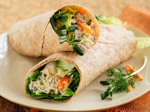 Wraps met tonijnsla