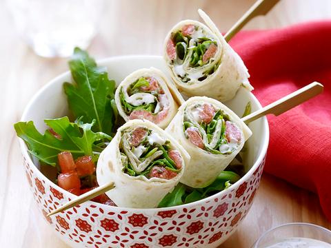 Wraps met tomaat