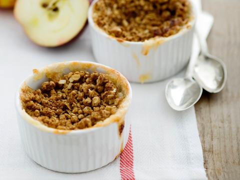 Appelcrumble met amandel