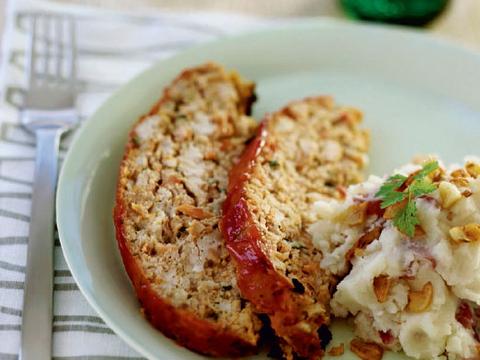 Kalkoengehaktbrood met radicchiostoemp