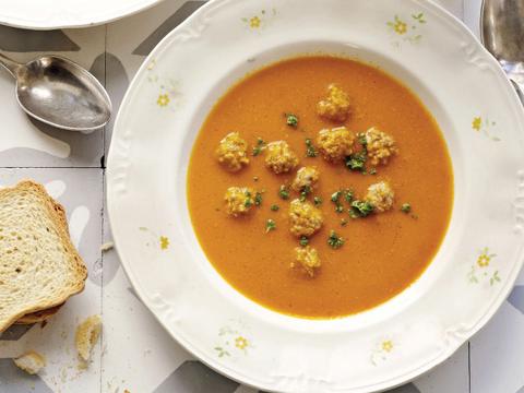 Tomatensoep met balletjes