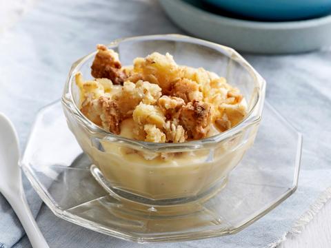Rijstpap met appelcrumble