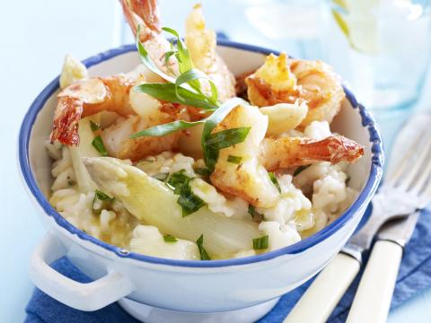 Risotto met scampi's