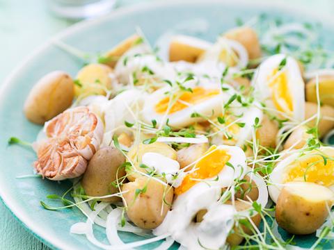 Aardappelsalade met ansjovisdressing