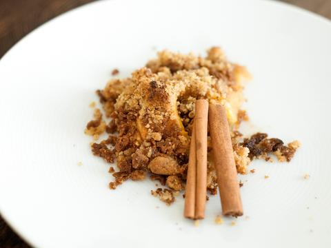 Appelcrumble met kletskoppen