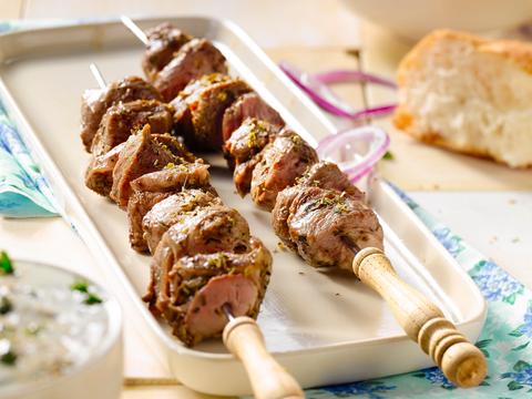 Souvlaki met lamsvlees