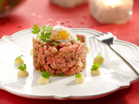 Ossenhaastartaar met truffelmayonaise