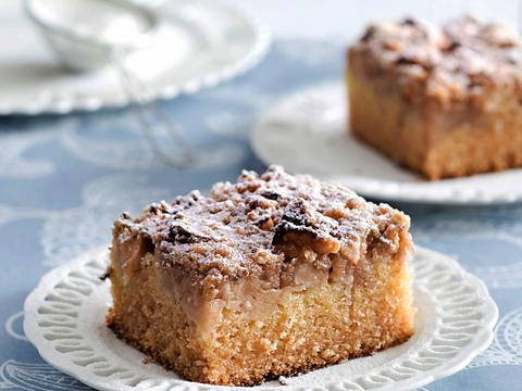 Crumblecake met yoghurt en appel