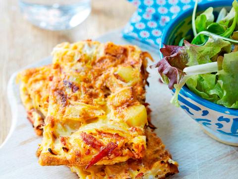Tortilla met chorizo