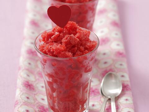 Frambozen granita