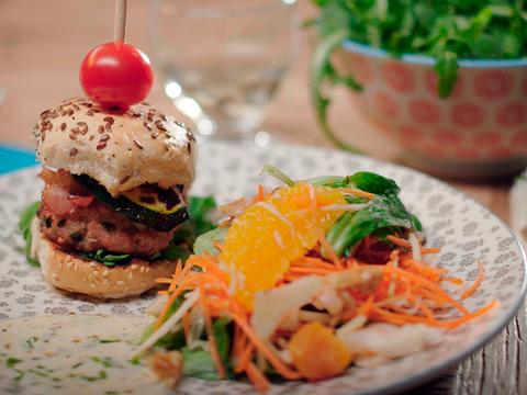 Mini-hamburgers op z’n mediterraans