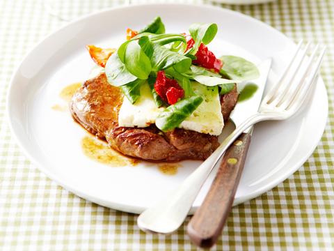 Steak met blauwe kaas en balsamico