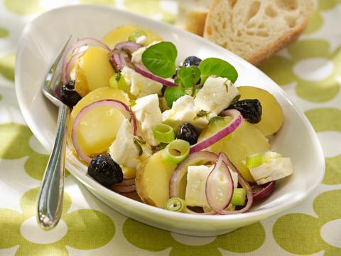 Aardappelsalade op z'n Grieks