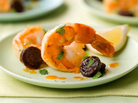 Gamba's met chorizo