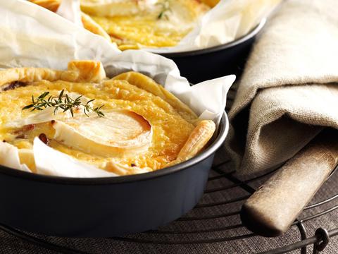 Quiche met oesterzwammen en geitenkaas