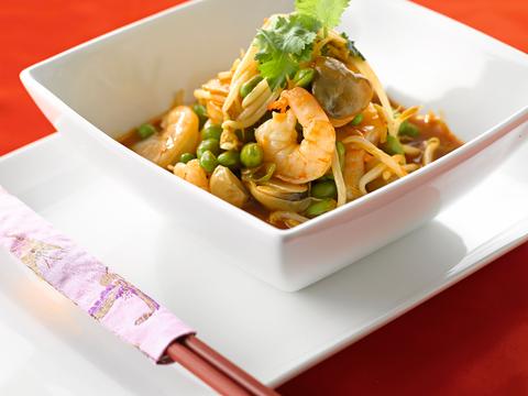 Scampi’s met zoetzure saus