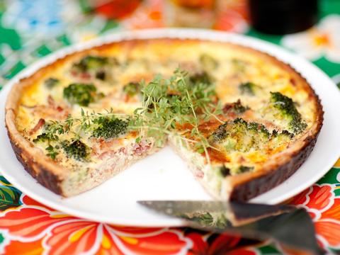 Quiche met broccoli en spekjes