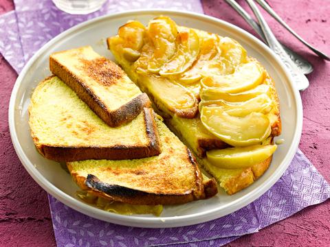 Verloren brood met appel
