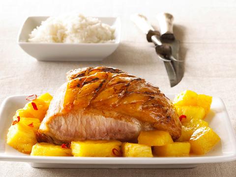 Varkensgebraad met ananas