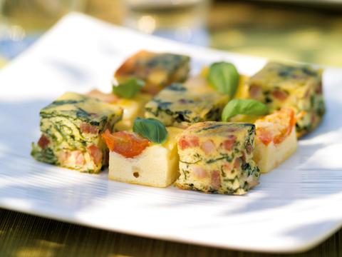 Dambord van twee quiches