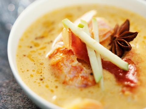 Velouté van rivierkreeftjes