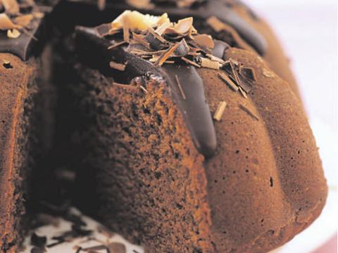 Chocoladecake met amandelen