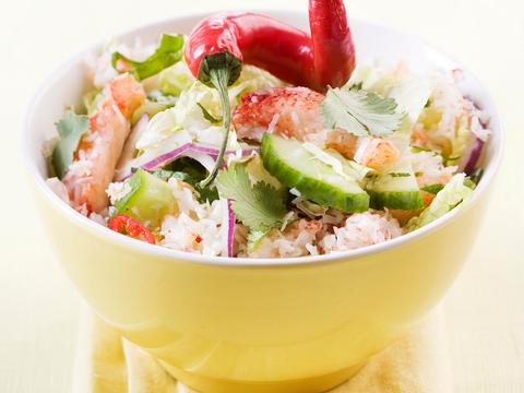 Thaise krabsalade met pepertjes