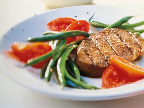 Steak met sperziebonen
