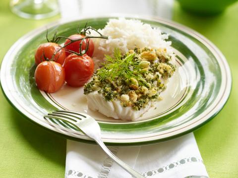 Kabeljauw met kruidencrumble