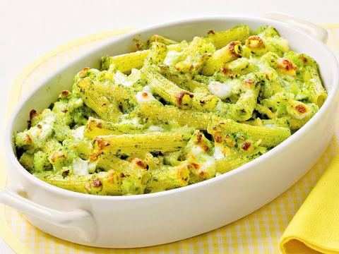 Pennegratin met rucola en aardappel