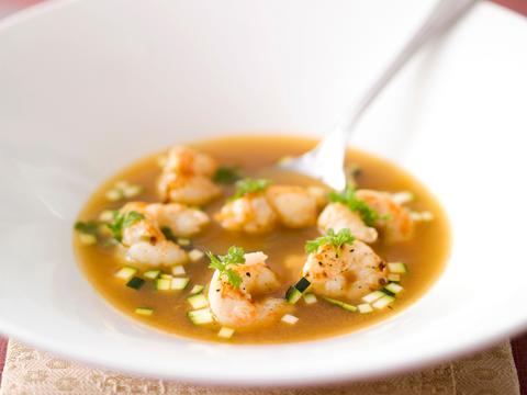 Soep van langoustines