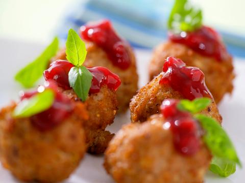 Gehaktballetjes met cranberry's