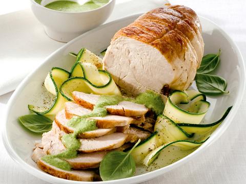Kalkoenrollade met salsa verde