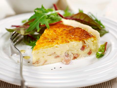 Quiche met ei en spekjes