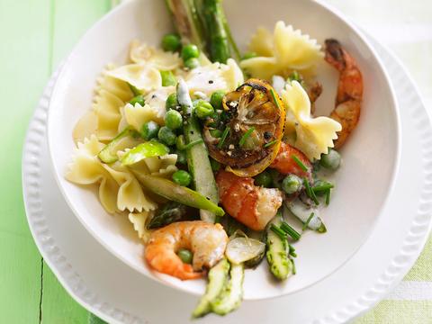 Farfalle met scampi's